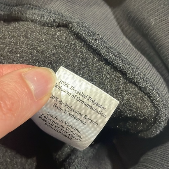 NWT Everlane Teddy Crew Neck Black Sherpa Sweatshirt Oversized Sweatshirt - Picture 8 of 8